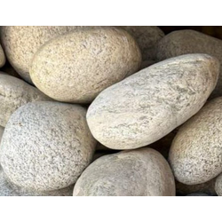Гранитный булыжник, серо-бежевый, фракция 300-400 мм