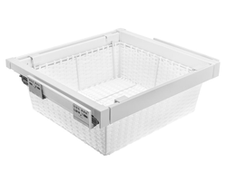 Корзина для белья ротанг белая,с доводчиком, полного выдвижения  WG-KOSZR...-10 GTV *