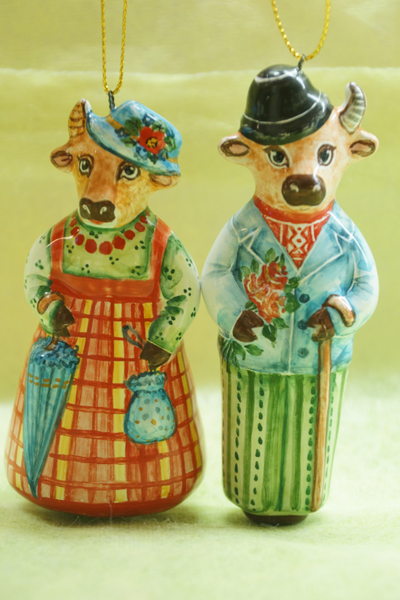 Коровка в шляпе