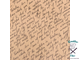 Бумага упаковочная, крафт "Рукопись", 70х100 см, 1 лист