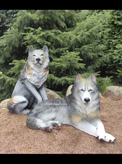 Волк  68*57см  6,5кг   полистоун Россия  5226/012026**