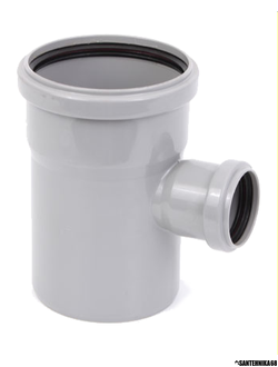 Тройник ПП канализационный Политрон 50х50 45гр. 50х50 90гр. 50х40 110х50