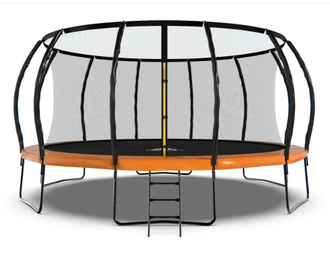 Уличный батут DFC TRAMPOLINE KENGOO II 16FT (4,88 метра) с внутренней сеткой и лестницей