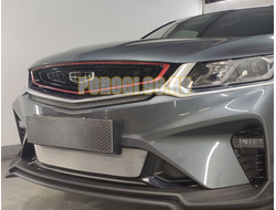 Защита радиатора Geely Coolray 2019- chrome центр