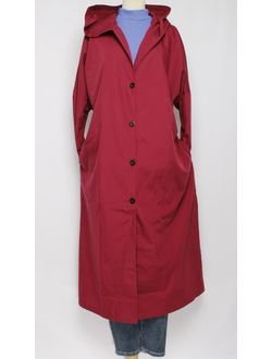 Пыльник-плащ  "ОБЪЁМНЫЙ" бордовый