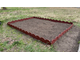 Садовое ограждение Заборчик 520*270 мм красный, полимерпесчаный композит