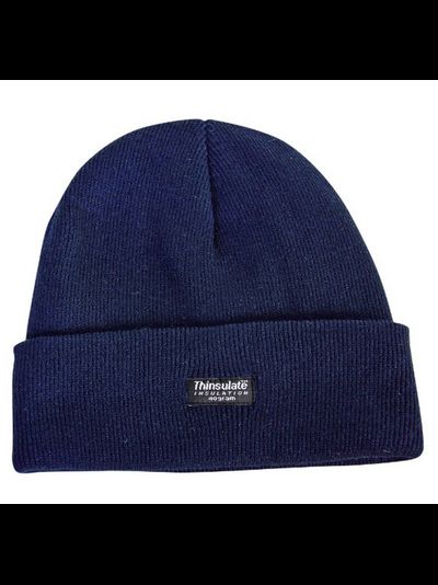 Шапка СЕВЕР трикотажная двойная акрил (Thinsulate™/флис) цв. синий