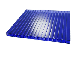 Поликарбонат 4мм 2,1*6м синий плот.0,47кг/кв.м Мульти Грин [49614]