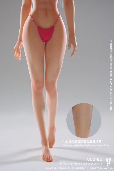 Супер-подвижное бесшовное женское тело (ТЕЛОИД) 1/6 - Articulated Silicone Medium Bust Female Body seamless legs (VCD-02A) - VERYCOOL