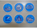 Набор бирдекелей ФК "Зенит". "I LOVE Zenit".  Набор 6 шт.