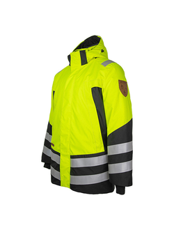 Зимняя мультизащитная куртка-парка Brodeks MW29-83В, желтый/черный