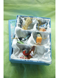 Комплект елочных игрушек "Птицы России"