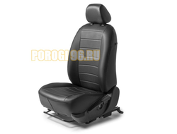 Чехлы экокожа RIVAL рисунок Строчка для Lada Largus / Largus Сross / Furgon 2 передних кресла 2012-2021