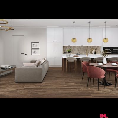 SPC ламинат Damy Floor Family Орех Американский / American Walnut 0036-3 43 класс толщина 4.0 мм с фаской замковый 2.635 м2