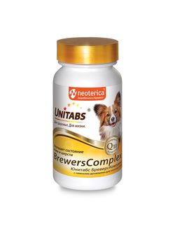 BREWERSCOMPLEX с пивными дрожжами для мелких собак, 100 таб.