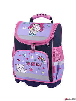 Ранец ЮНЛАНДИЯ WISE, 1 отделение, 3 кармана, устойчивое дно, «Anime hugs», 37×29×15 см. 272074