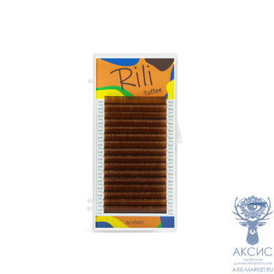 Ресницы коричневые Rili Toffee - 16 линий - MIX