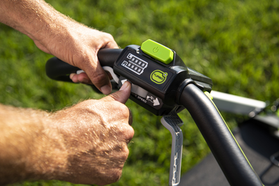 регулировка скорости Greenworks GD40LM48SP