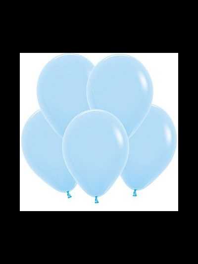 Воздушный шар с гелием "Светло-голубой пастель" 30 см