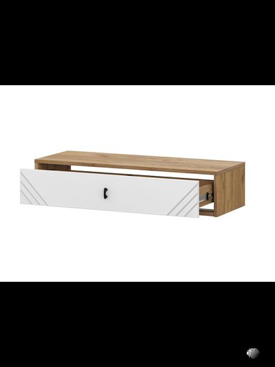 Байкал Стол туалетный навесной Дуб Золотой / Белый