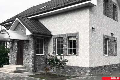 Сланец "КАРПАТЫ", бетон, цв.Серый штукатур, уп.1м2 (30кг)(24уп)