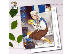 Почтовая открытка для посткроссинга: Тайна древних отваров