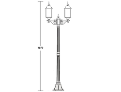 Садово-парковый светильник серии   Dublin 2  (229см)