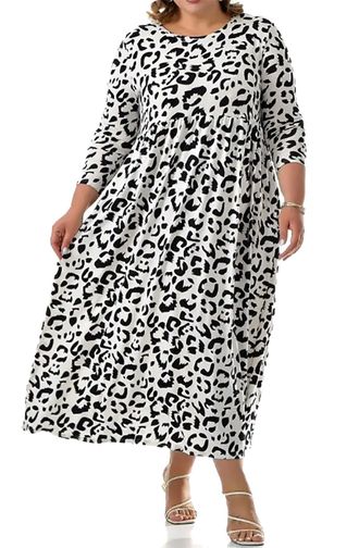 Женское длинное   платье Артикул: 15670-7517 (Цвет белый) Размеры 52-74
