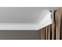 Потолочный плинтус DECOR-DIZAYN DD515, из дюрополимера, под покраску, ударопрочный, 2 метра