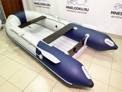 Моторная лодка Таймень NX 3200 НДНД светло-серый синий - MNELODKU.RU