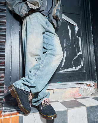 Blue suede dr martens boots discount