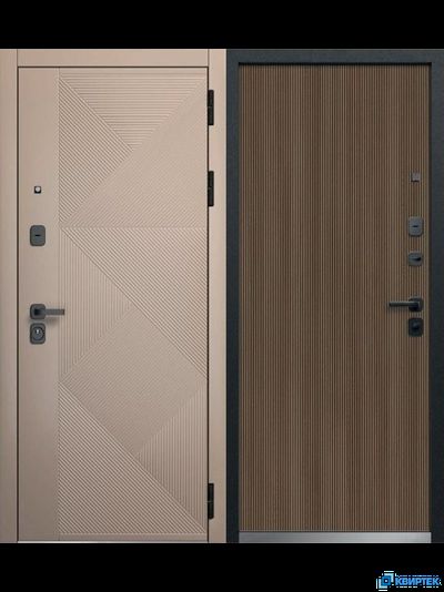 Дверь входная металлическая Luxor 2МДФ Геометрия купить в Челябинске | КВИРТЕК