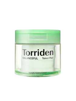Гипоаллергенные очищающие пэды с центеллой Torriden Balanceful Cica Toner Pad