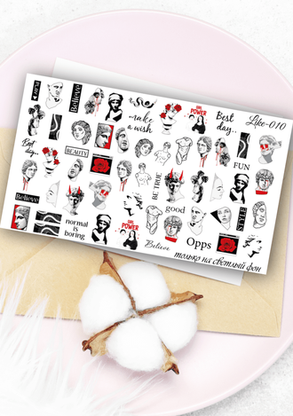 Слайдер-дизайн для ногтей LIKE-010