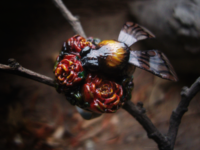 Коллекционное кольцо "Царевич Шмель в цветущем саду"