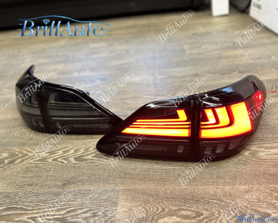 Стопы Lexus RX 2009-2015 черные с анимацией