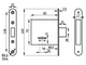 Замок врезной САМ ЗВ8-4С/03 (1 ригель) с планкой сувальдный