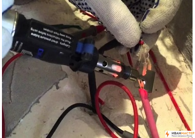 Ремонт греющего кабеля теплого пола в квартире Москва ИВАНМАСТЕР