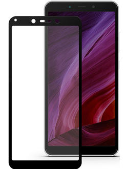 Защитное стекло Perfeo для Xiaomi Redmi 6/6A  (черная рамка)