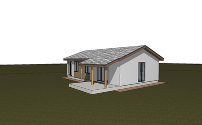 Одноэтажный дом с тремя спальнями 99м² (S9)