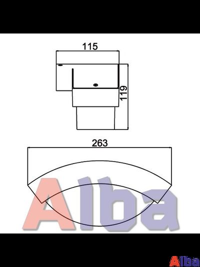Светильник садово-парковый Geometry 2146 настенный