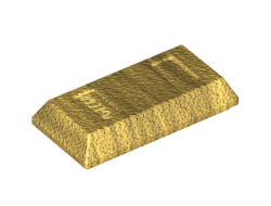 Minifigure, Utensil Ingot / Bar, Pearl Gold (99563 / 6207933)