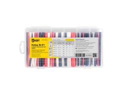 Набор термоусадочных трубок №21 (черн, красн, бел) в органайзере в нарезке по 100мм