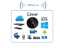 IP видеоняня WiFi/LAN (Настенные часы  чёрные, круглые) с аккумулятором и с DVR, Full HD 2 Mp