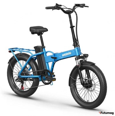Электровелосипед QRONGE WATERFALL (4.0) синий