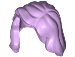 Minifigure, Hair Female Mid-Length with Part over Right Shoulder, Lavender (85974 / 6295342)