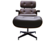 EAMES LOUNGE CHAIR и оттоманка EAMES LOUNGE CHAIR коричневые