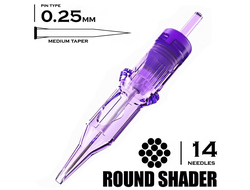14 RSMT/0.25 - Round Shader Medium Taper "MAST PRO"