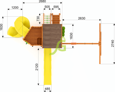 Детская площадка IgraGrad Клубный домик 4 Luxe