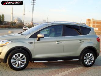 Пороги для FORD KUGA 2008-2012 Труба с проступями SPORT (Турция)